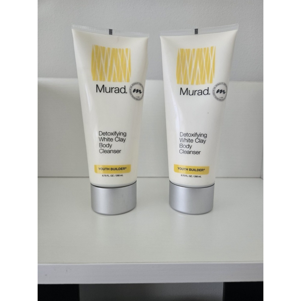 Murad Detoxifying White Clay Body Cleanser Youth Builder Line 6.75 Oz ea 2-Pack
